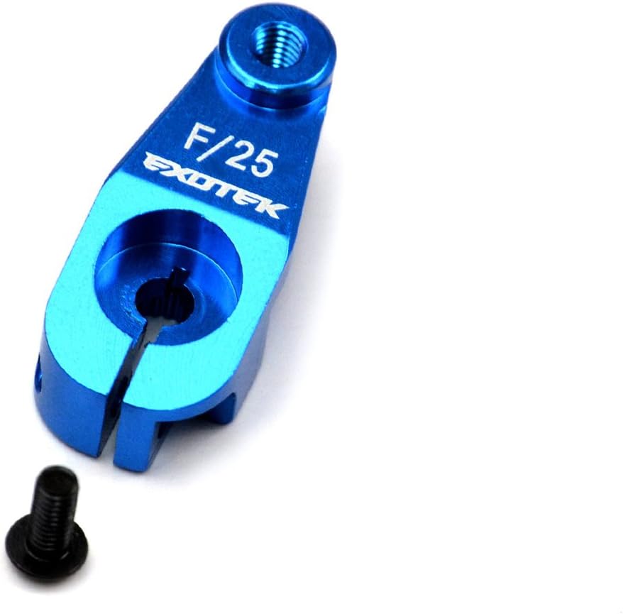 Exotek 1547BLU Associated Heavy Duty Servo Horn, Black