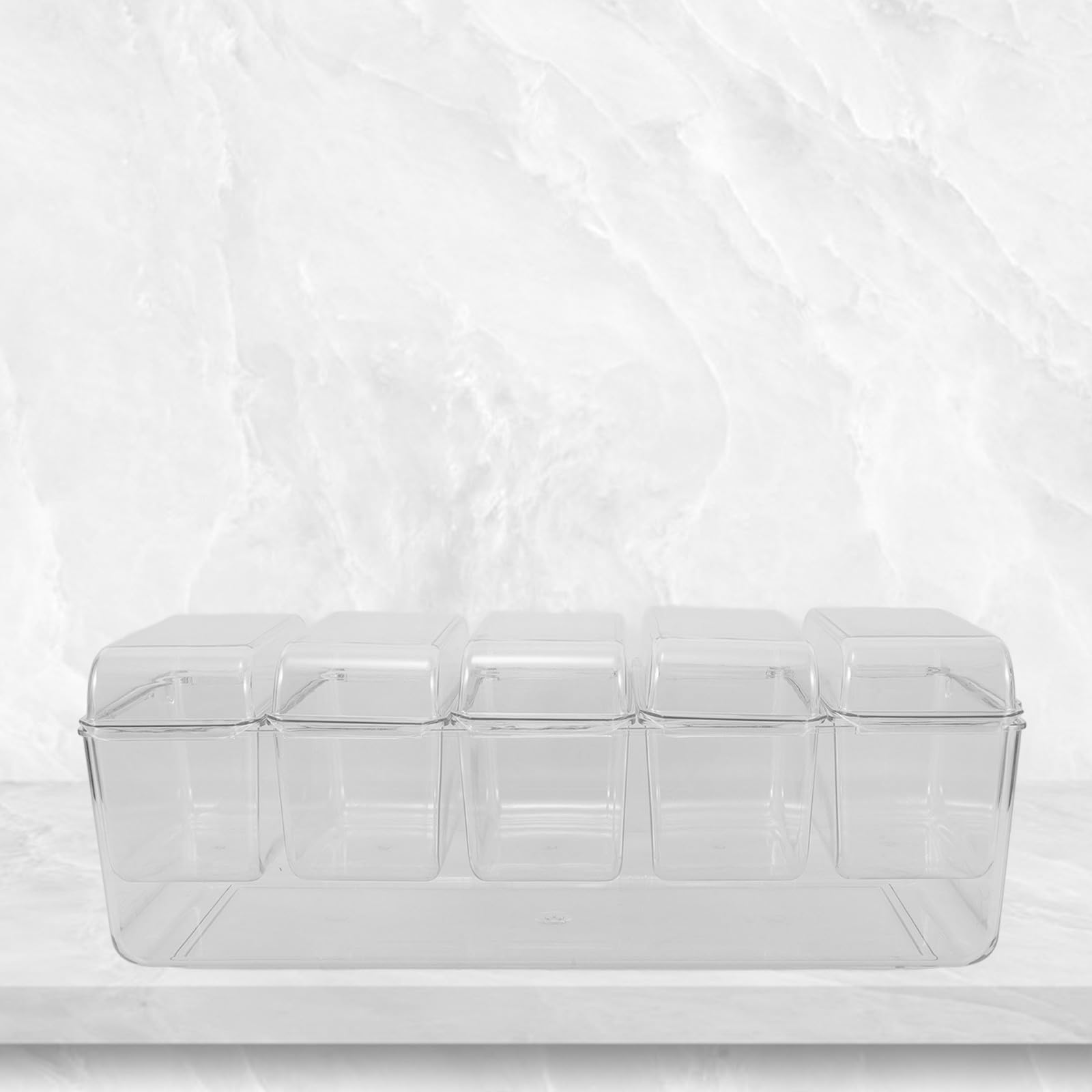 Großer Kunststoff Kühlschrankbox Salatbehälter mit Abnehmbarem Design und Eisfach für Obst und Gewürze für Outdoor Picknicks und Einfache Aufbewahrung