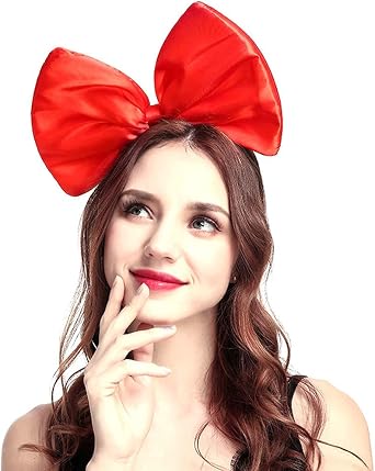 Christmas Birthday Gifts Party Favors Decoration Bow Headband Bowknot Headbands for Women Girls Large Big Bows Hairband