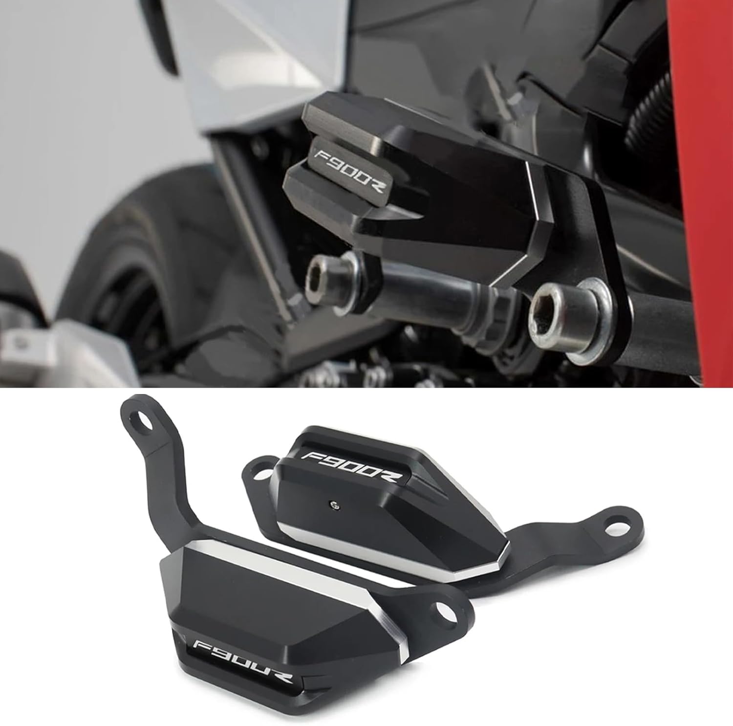 Motorbike Frame Slider Fits for BMW F900R Motorcycle CNC Aluminum Wheel Frame Slider Frame Sliders Crash Protector 2 Pack Compatible with BMW F900 R f900r 2019 2020 2021 2022