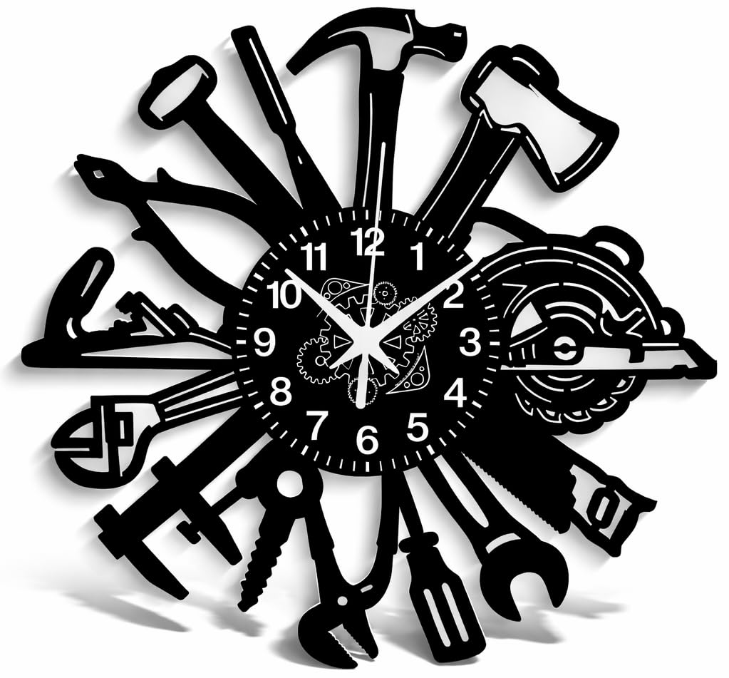 Instant Karma Clocks | Wall Clock Work Tools | Design for Mechanical Carpenters Craftsmen