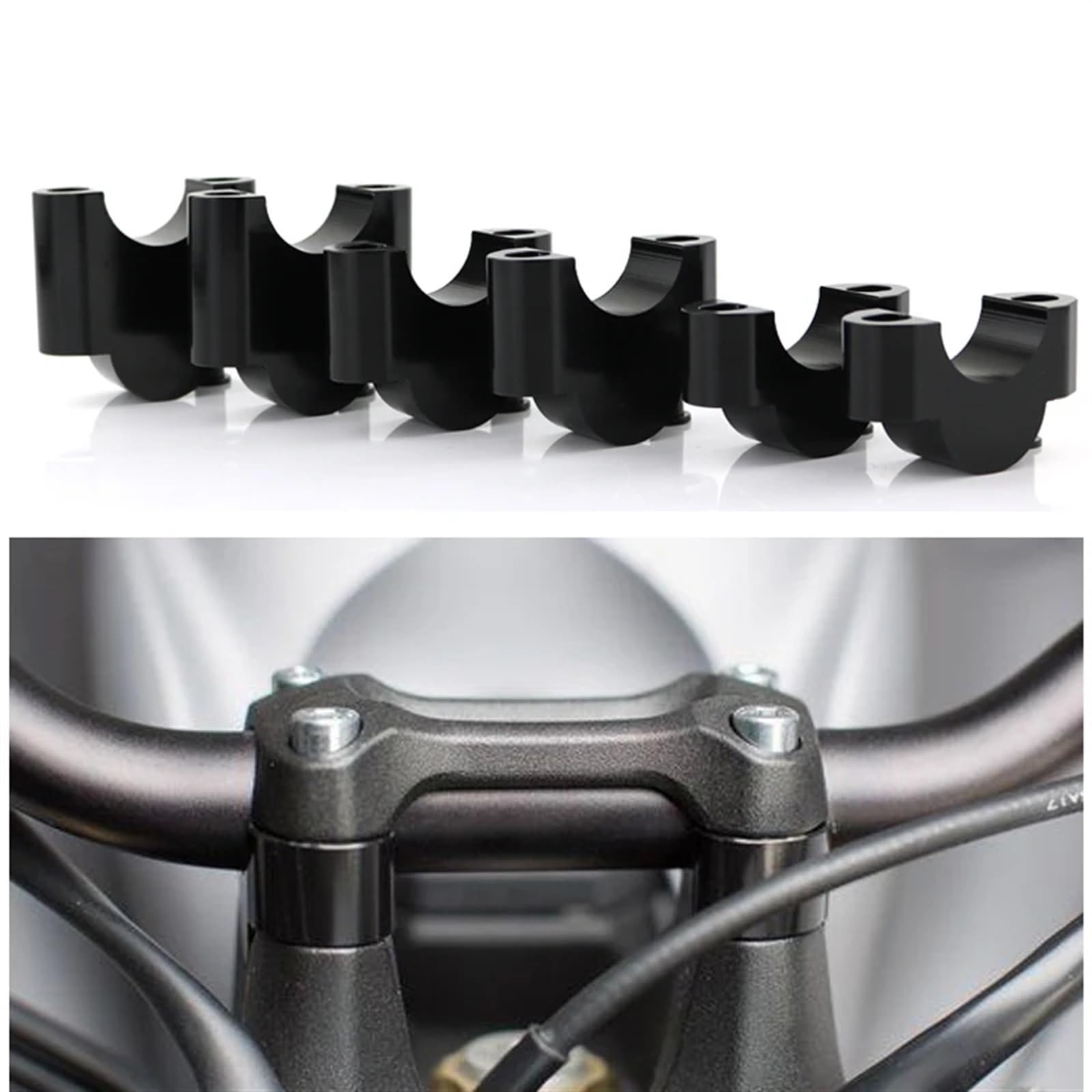 Rehausseur De Guidon Pour BMW F800R, S1000R, F800GS, Etc. - Aluminium, 20/30/40mm, 28mm (Argent)