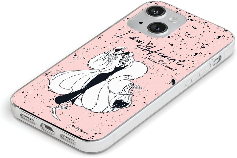 ERT GROUP Samsung S22 Original Officially Licensed Disney Cruella and Puppy 001 Mobile Phone Case Perfectly Fit Cell Phone Shape TPU Case