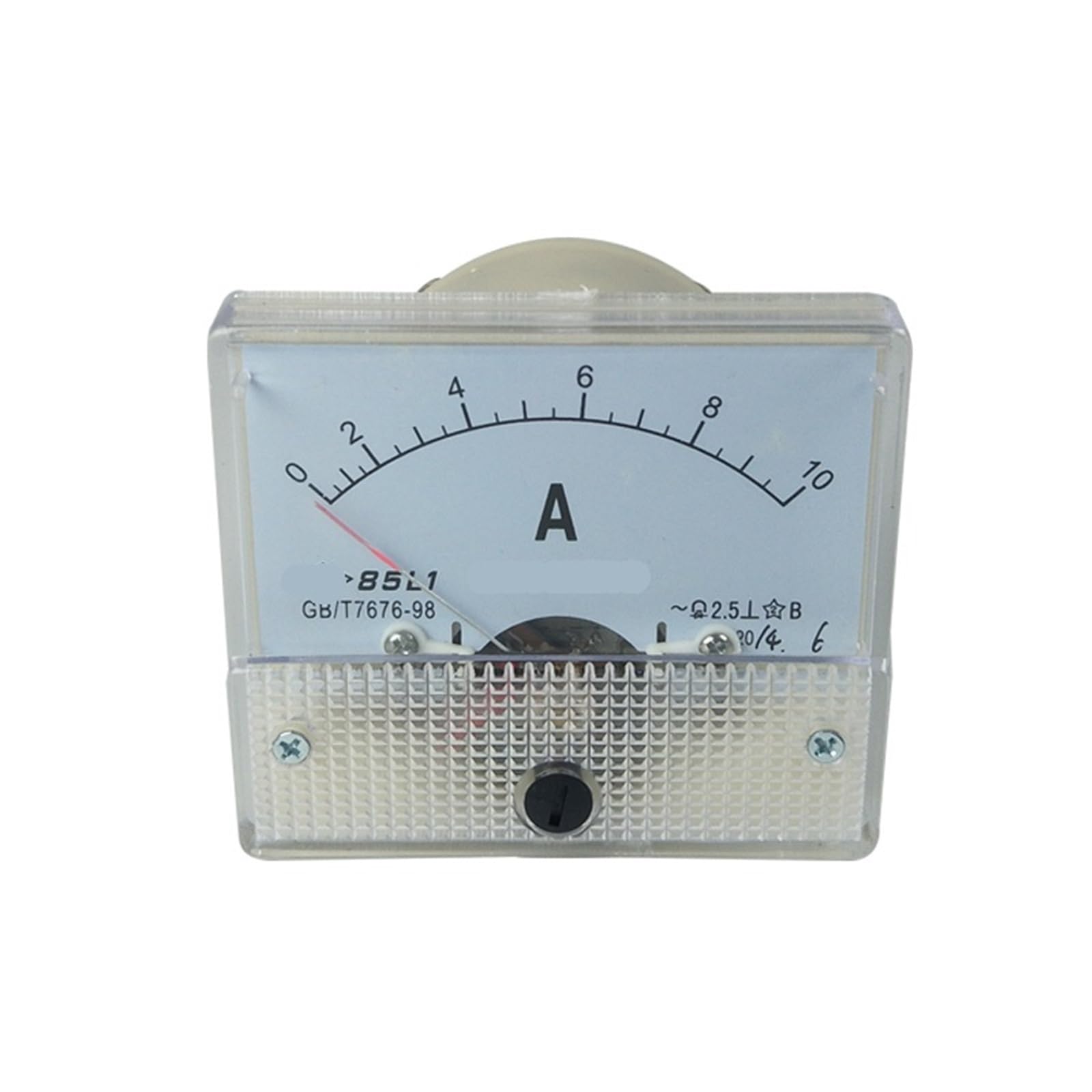 Misuratore di corrente analogico AC 85L1 AC 1A 2A 3A 5A 10A 15A 20A 30A 50A 2.5 Classe Misuratore di corrente con quadrante di regolazione fine Amperometro da pannello 1 pz(1A)
