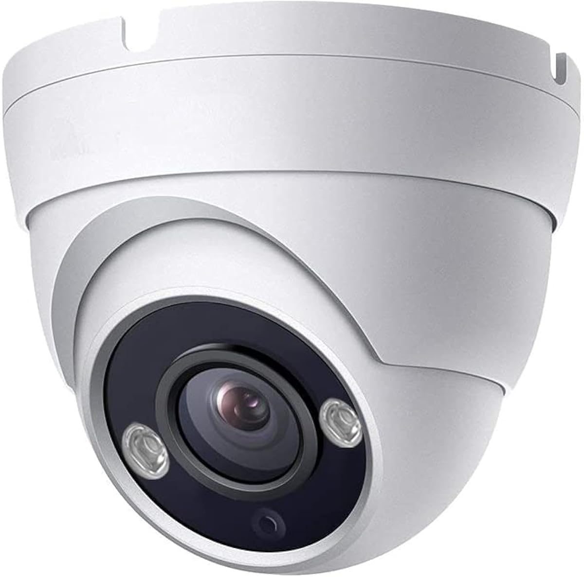 Cámara de seguridad de vigilancia CCTV TVI CVI de domo coaxial analógica de 5 MP, ángulo de visión amplio de 2,8 mm y 100°, visión nocturna por infrarrojos de 65 pies, exterior, carcasa totalmente metálica, SOLO compatible con DVR de 5 MP y 8 MP