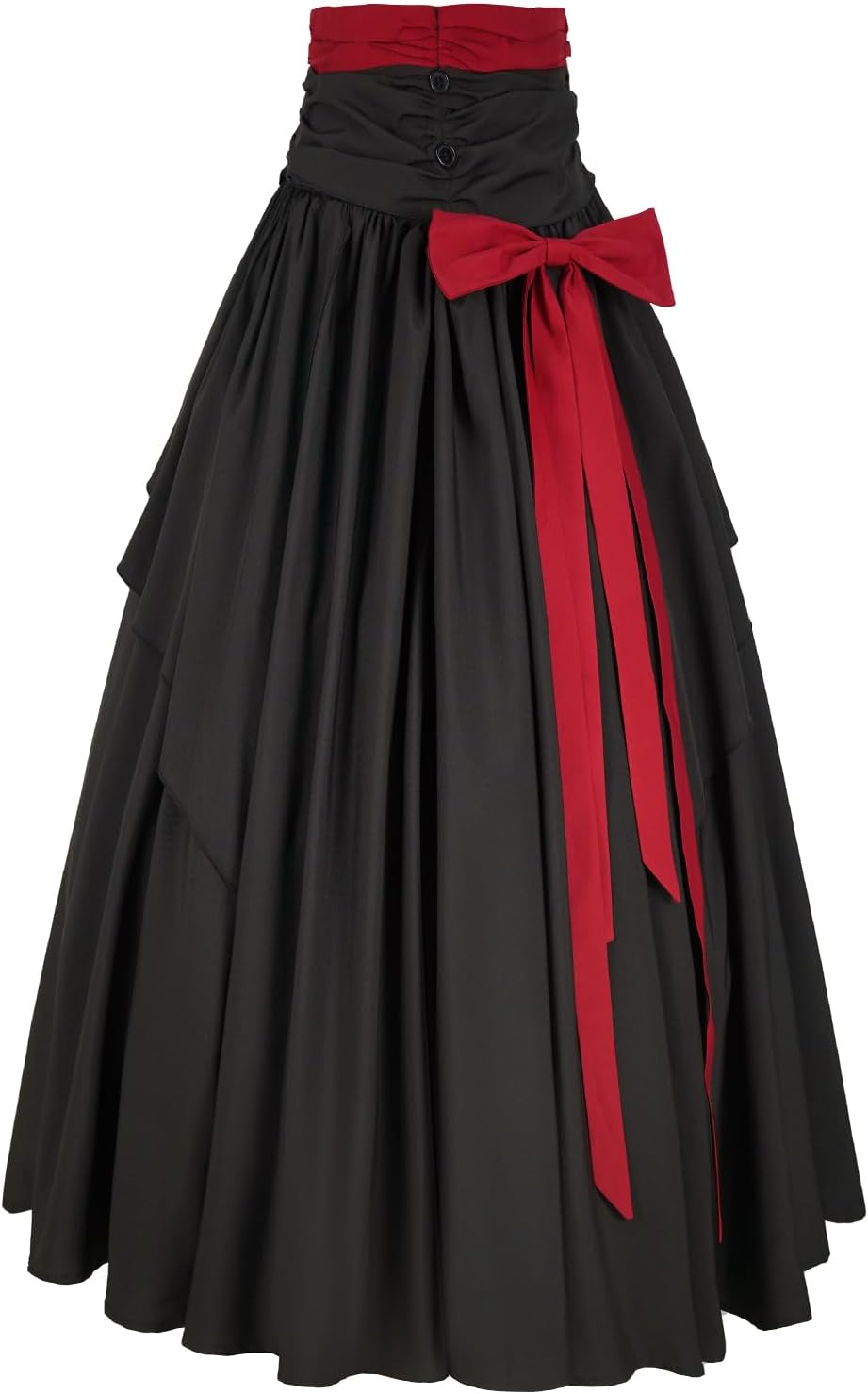 Women's Victorian Vintage Skirt Renaissance Medieval Pirate Peasant Maxi Elastic High Waist Skirts