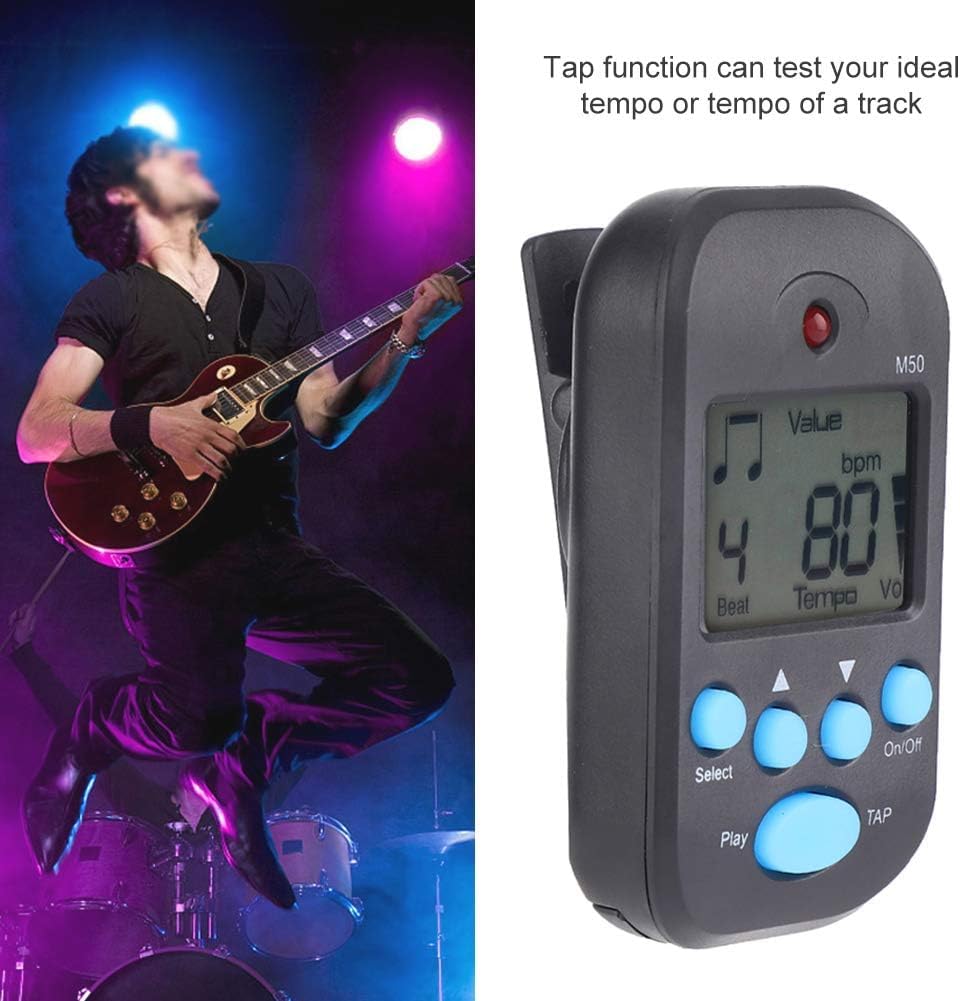 Mini Métronome Numérique Multifonction, Métronome de Tempo Numérique pour Piano, Violon, Guitare