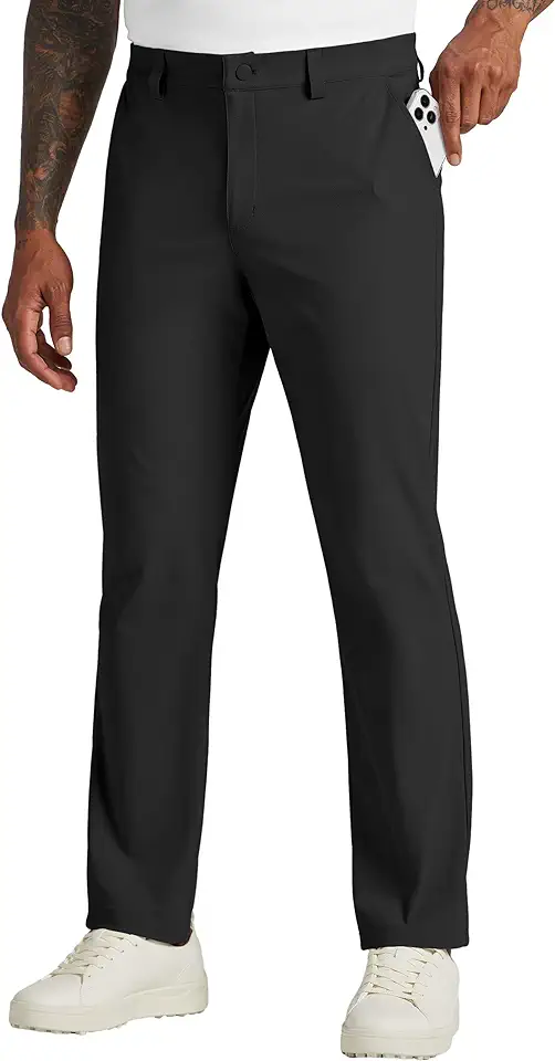 Willit Mens Golf Pants Stretch Dress Pants Quick Dry Work Business Slacks Casual Pants with 4 Pockets 28"/30"/32"/34" Global Recycled Standard