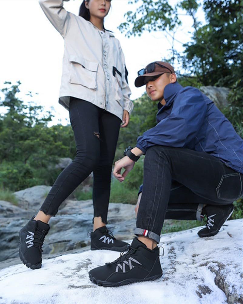Zapatos Descalzos para Hombres y Mujeres Zapatos de Agua Cómodas Ligeras Antideslizante Zapatillas de Senderismo Unisex Barefoot Surf Calzado para Playa 36-46EU
