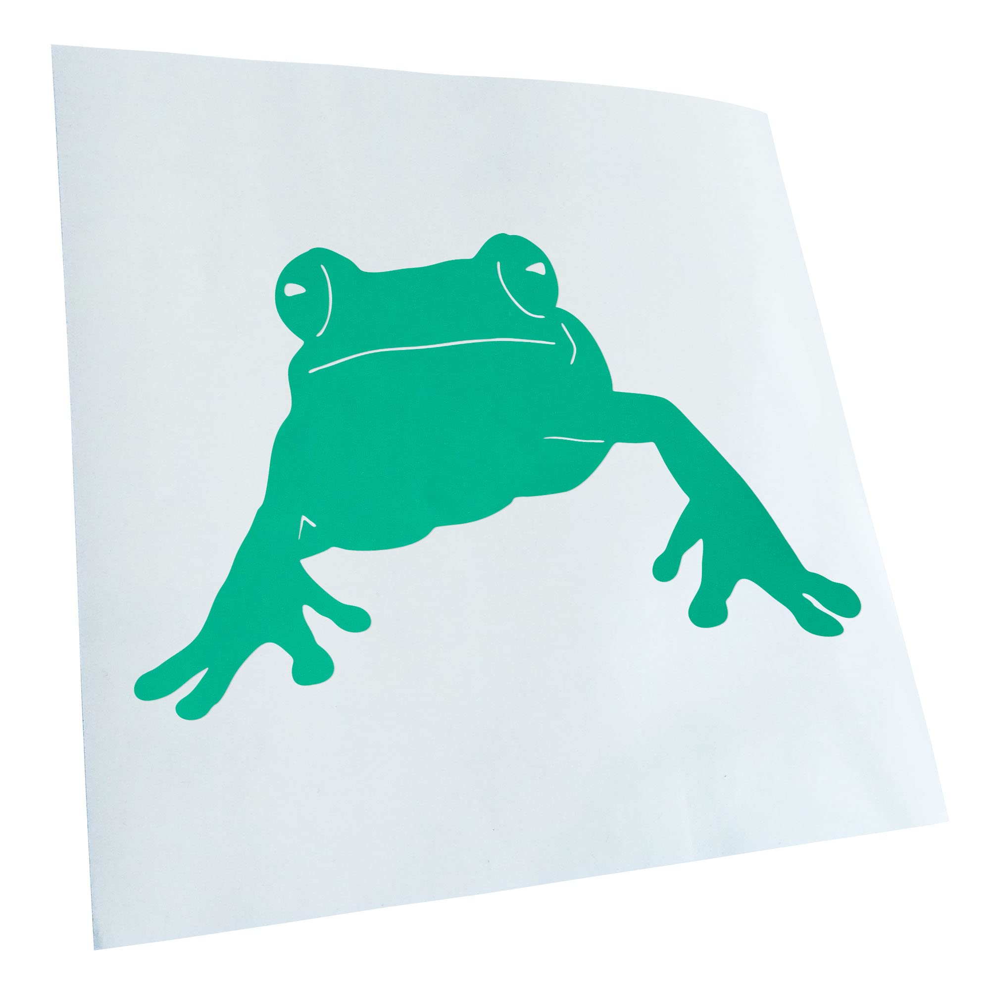 Kiwistar - Car Sticker - Turquoise - 50 x 31 cm Frog Frog Pond - Rear Window Car Sticker Weatherproof for Car Truck Moped Truck - Sticker Exterior Self-Adhesive Tuning Accessories for Window Vehicle
