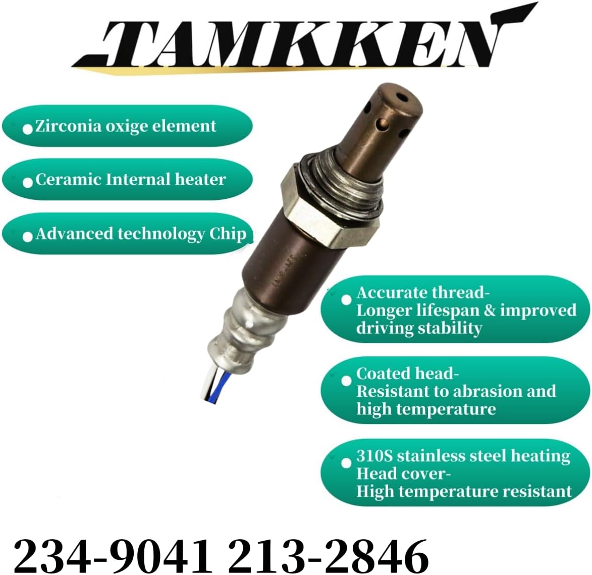 TAMKKEN2 34-9041 213-2846 2349041 O2 Oxygen Sensor Upstream fit for Toyota Camry RAV4 Solara Avalon Scion TC XB 2004 2005 2006 2007 2008 2009 2010