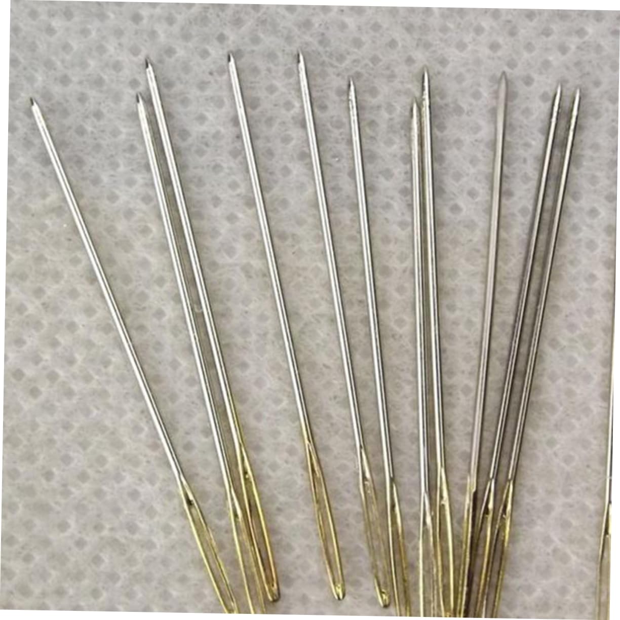 HAWILLOSCH 100pcs Stainless Steel Cross Stitch Needles Ideal for Hand Sewing Embroidery Upholstery Mending