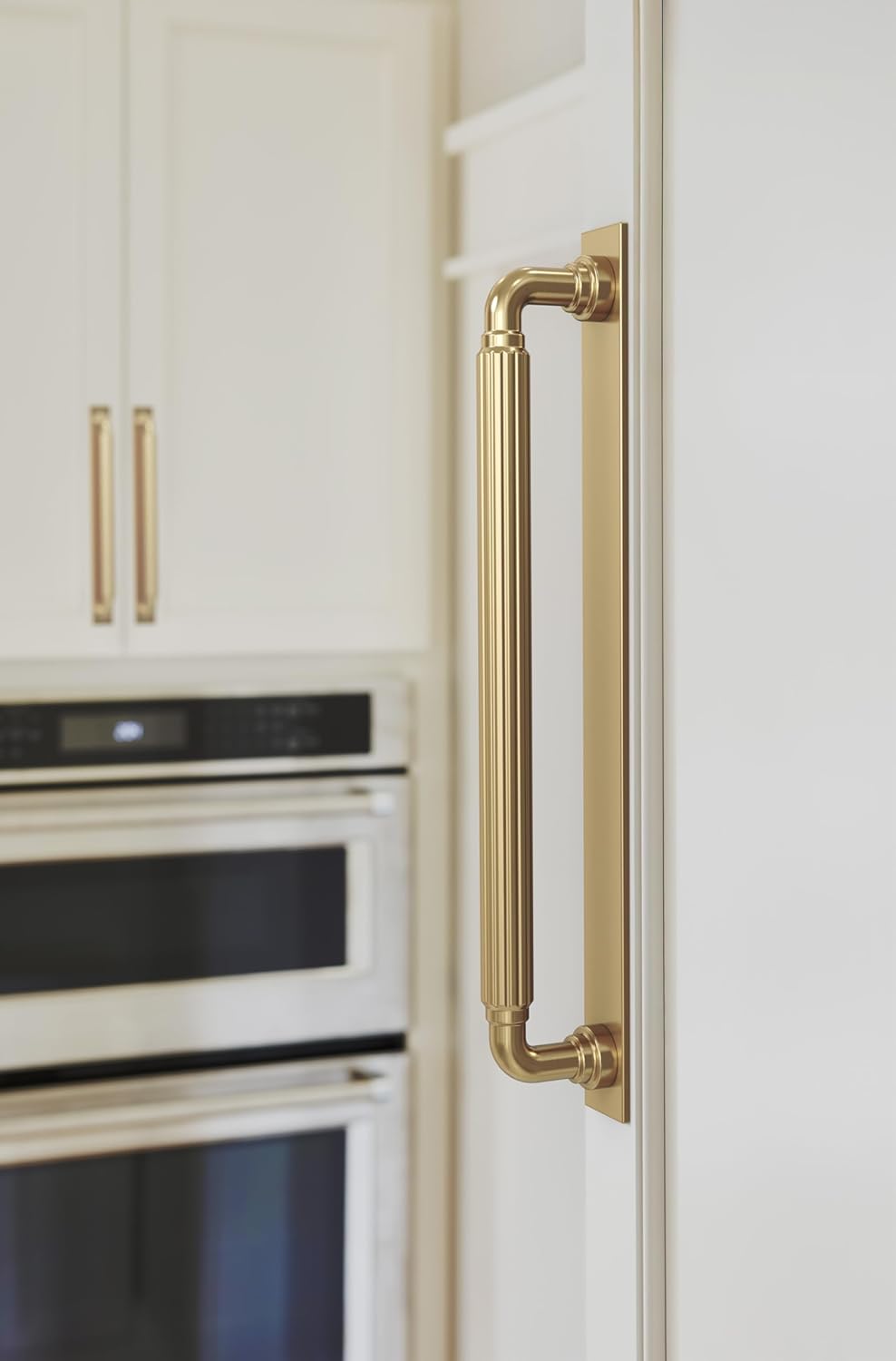 Amerock Ladera 12 inch (305mm) Center-to-Center Rectangle Champagne Bronze Cabinet Pull Backplate, BP37769CZ