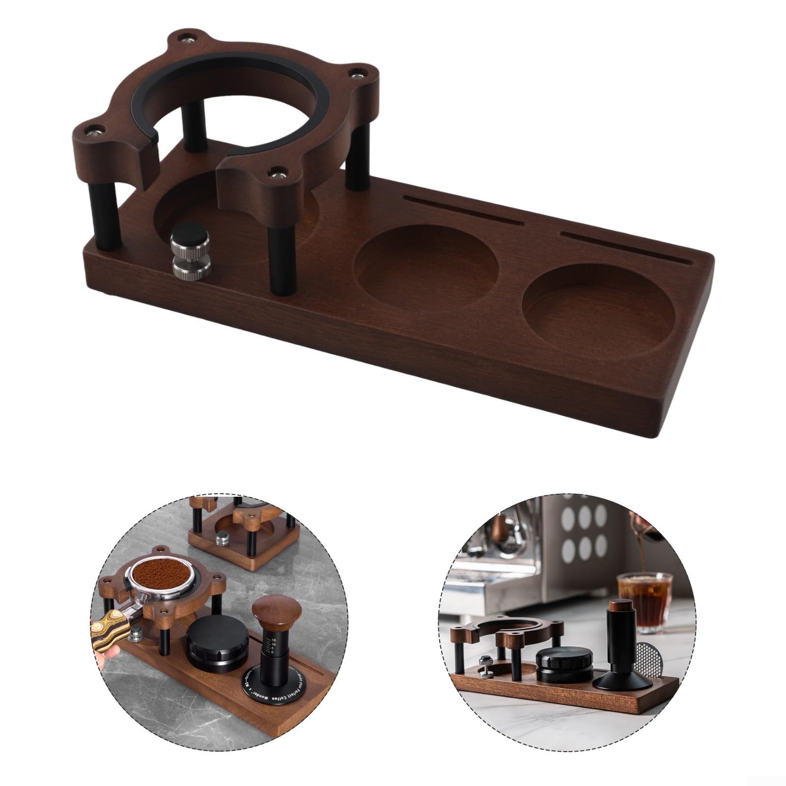 para soporte Portafiltros Café Estación para madera Robusta