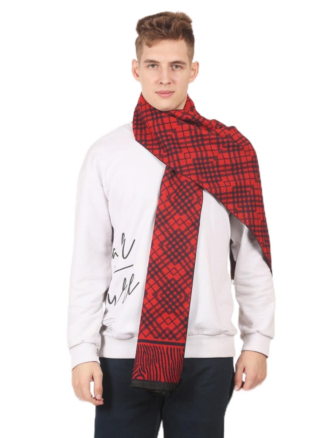 cazzano Men Winter Striped Scarf-picture-32