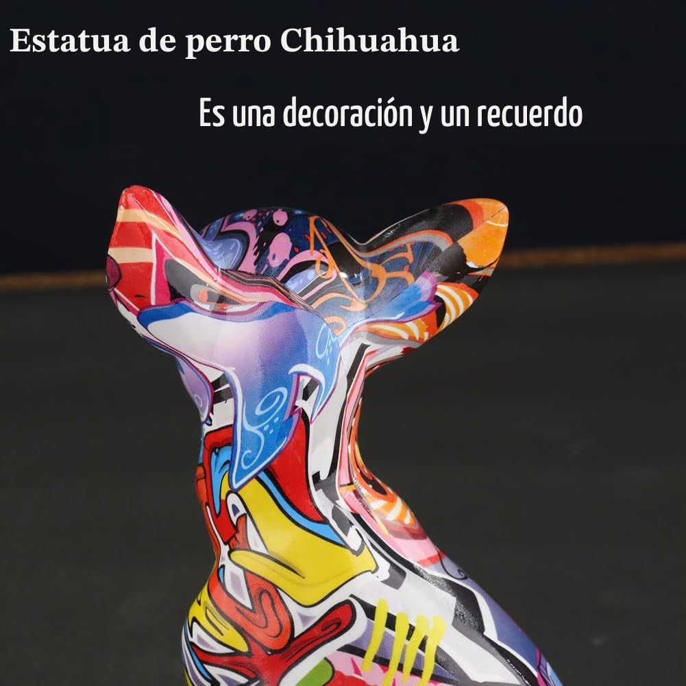 Chihuahua Interior Ilusions Plus Esculturas de arte para perros, decoración del hogar, estatuas de Chihuahua, estatuas de perro, Chihuahua alta decoración del hogar, Chihuahua decoración del hogar