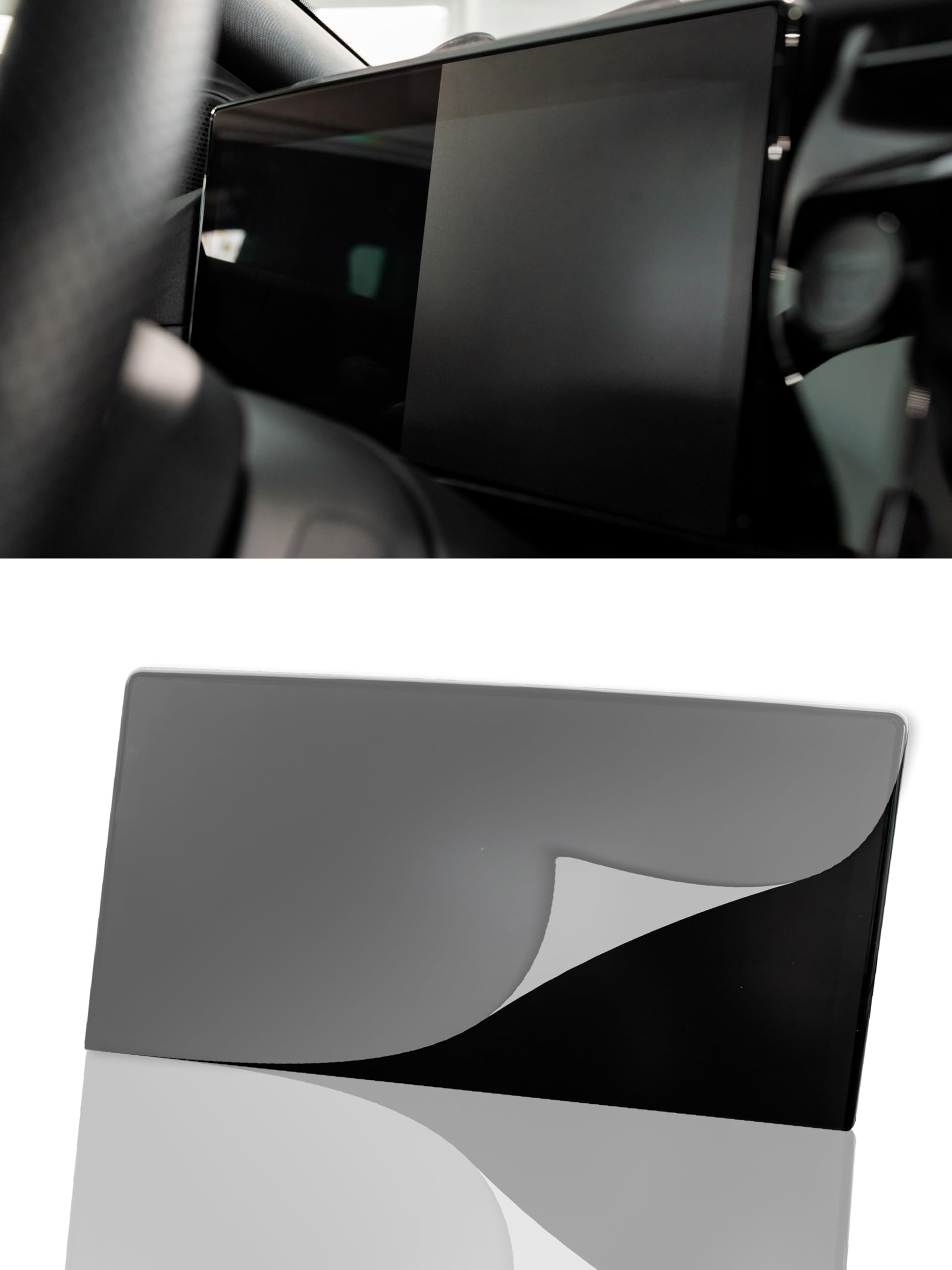 DISSKIN® Displayschutzfolie kompatibel mit versch. Ford Modellen, selbstheilend durch Wärme, Matt, antibakterielle Beschichtung, Anti-Fingerabdruck (Komp. zu Puma Facelift ab 24 inkl. Tacho)