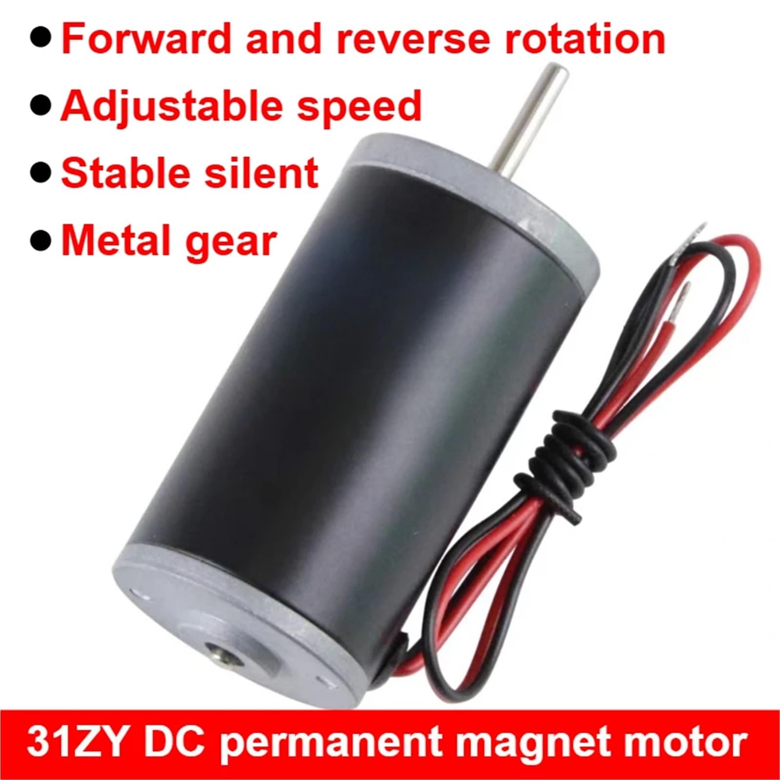1 x 31ZY DC-motor, krachtige micromotor, toerentalregeling voor