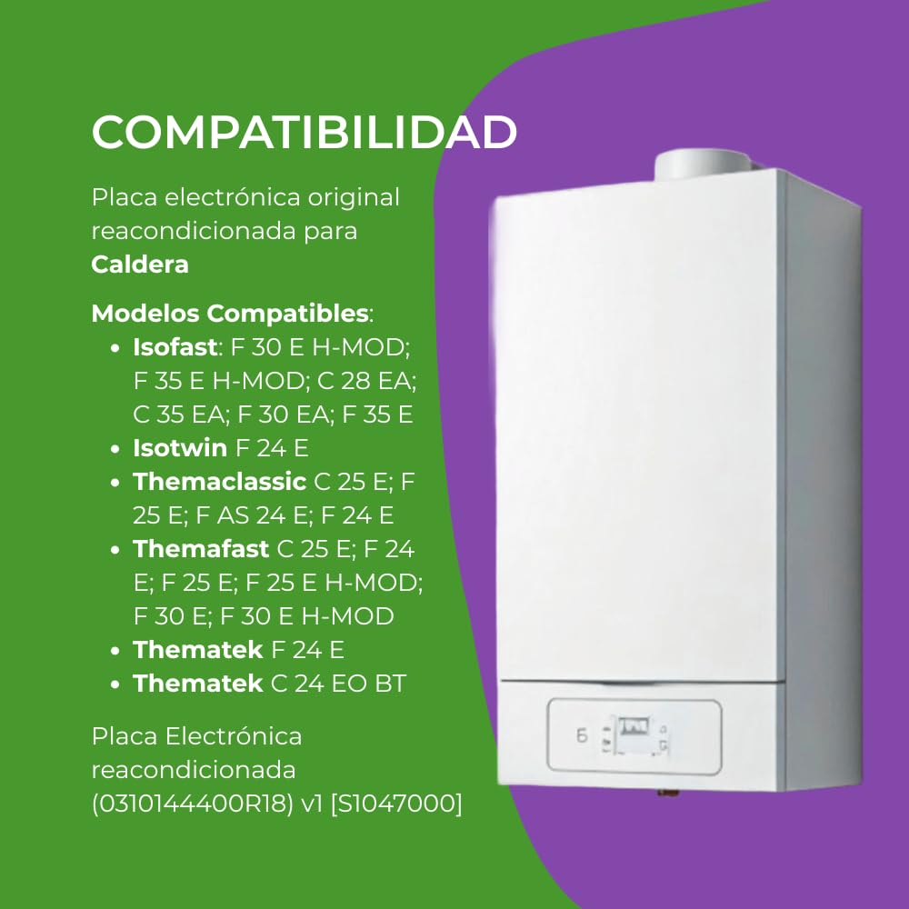 Placa Electrónica Original para Caldera 0310144400R18 V1 - Modelo de 4 Relés - Compatible con Diferentes Modelos - Pieza de Repuesto Reacondicionada - Garantía por 1 Año