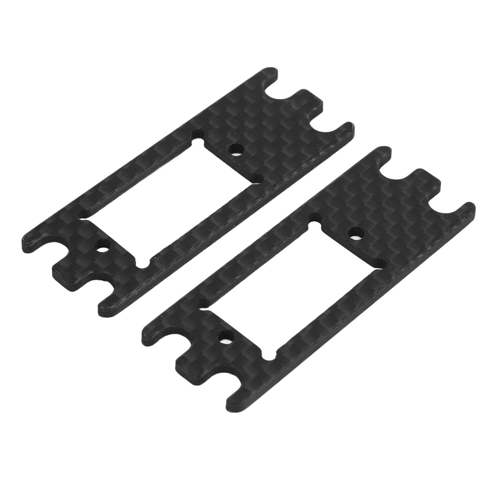 Servo Adapter Plate, 2 PCS Carbon Fiber Servo Adapter Plate Accessory Lightweight Easy Installation for RC Car