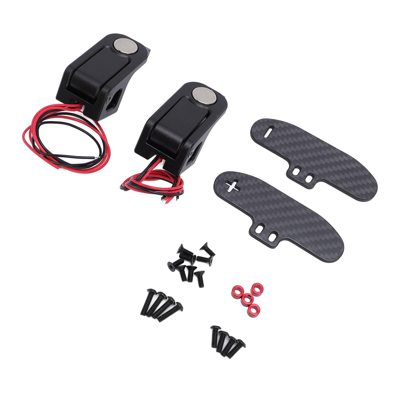 Generic Wspornik CNC ze Stopu Aluminium Magnetyczna Dźwignia Zmiany Biegów do Kierownicy Fanatec, łatwa Instalacja Łopatka Zmiany Biegów dla Graczy w Gry Wyścigowe