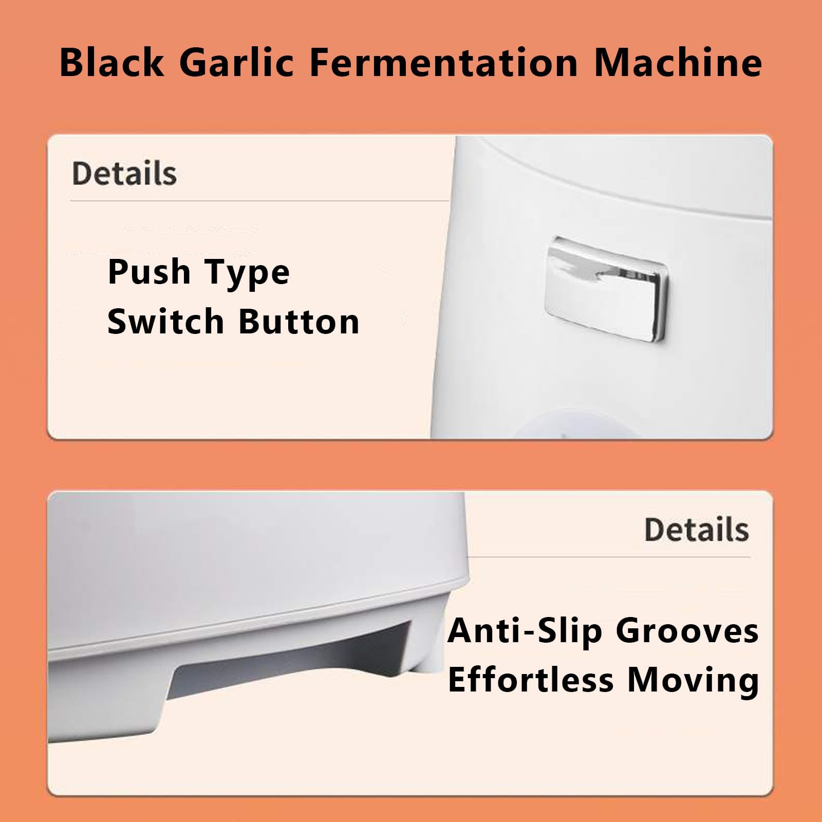 Fermentador de ajo negro de 5 l (control inteligente), totalmente automático, con estante interior de 2 capas y memoria de apagado (5 h). Fermentación de 8 a 12 días.,A