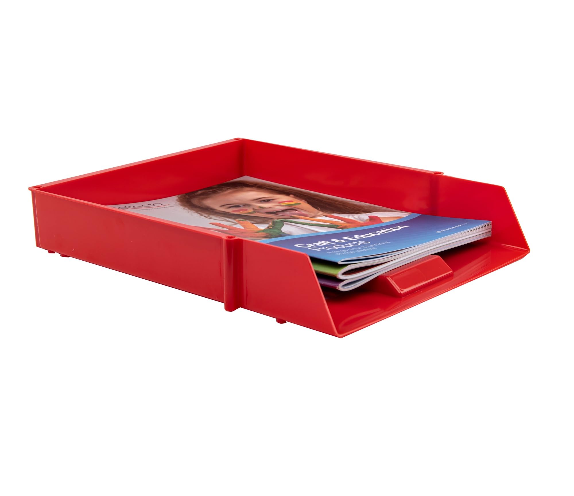 Nobel Plastic Filing Storage Letter Trays With Etal Risers, Docuent Paper Filing In & Out - View #2