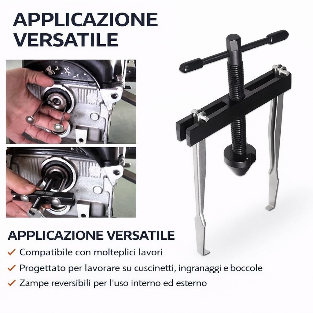 topolenashop Estrattore Paraolio per Albero Motore e Albero a Camme – Set Rimozione e Installazione Guarnizioni Olio con Adattatori, Attrezzo Professionale per Officina Auto | FS-63630