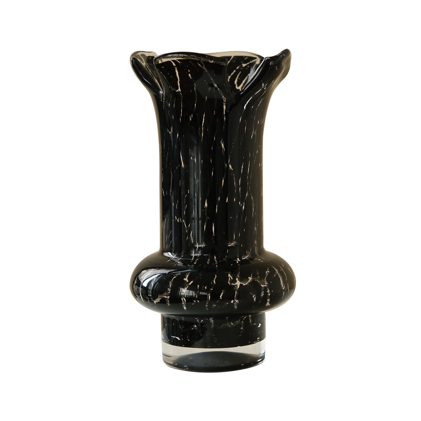 Unique Countertop Vase, Creative Flower Vase, Ornaments for Hydrangeas, Lilies, Chrysanthemums, Orchids, Peonies, Eucalyptus, Glass(Size:13 * 13 * 27CM,Color:Blank)