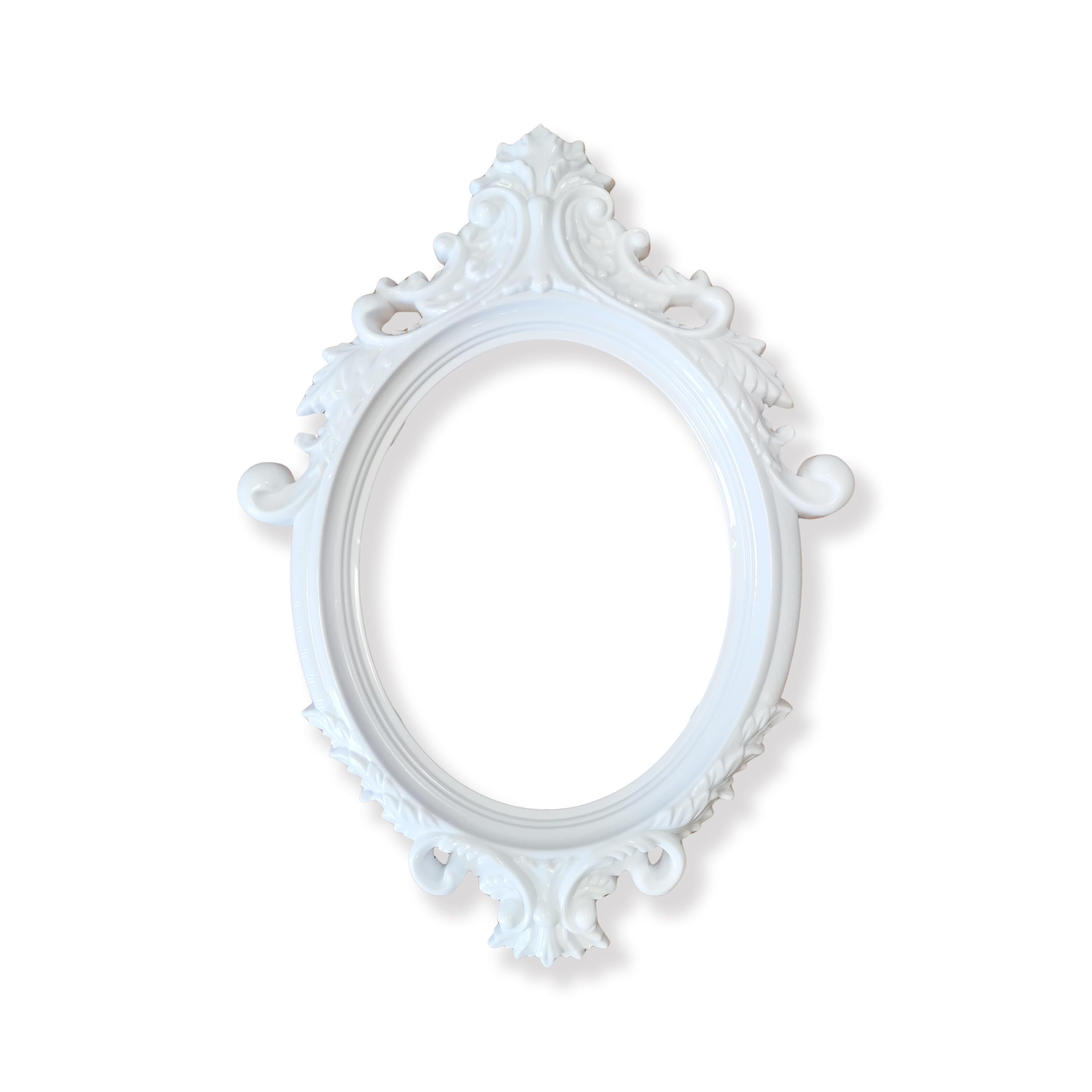 Pohotobooth Props Ltd White Selfie Posing Frame Photo Booth Prop Hen Wedding Party ( Medium Oval)