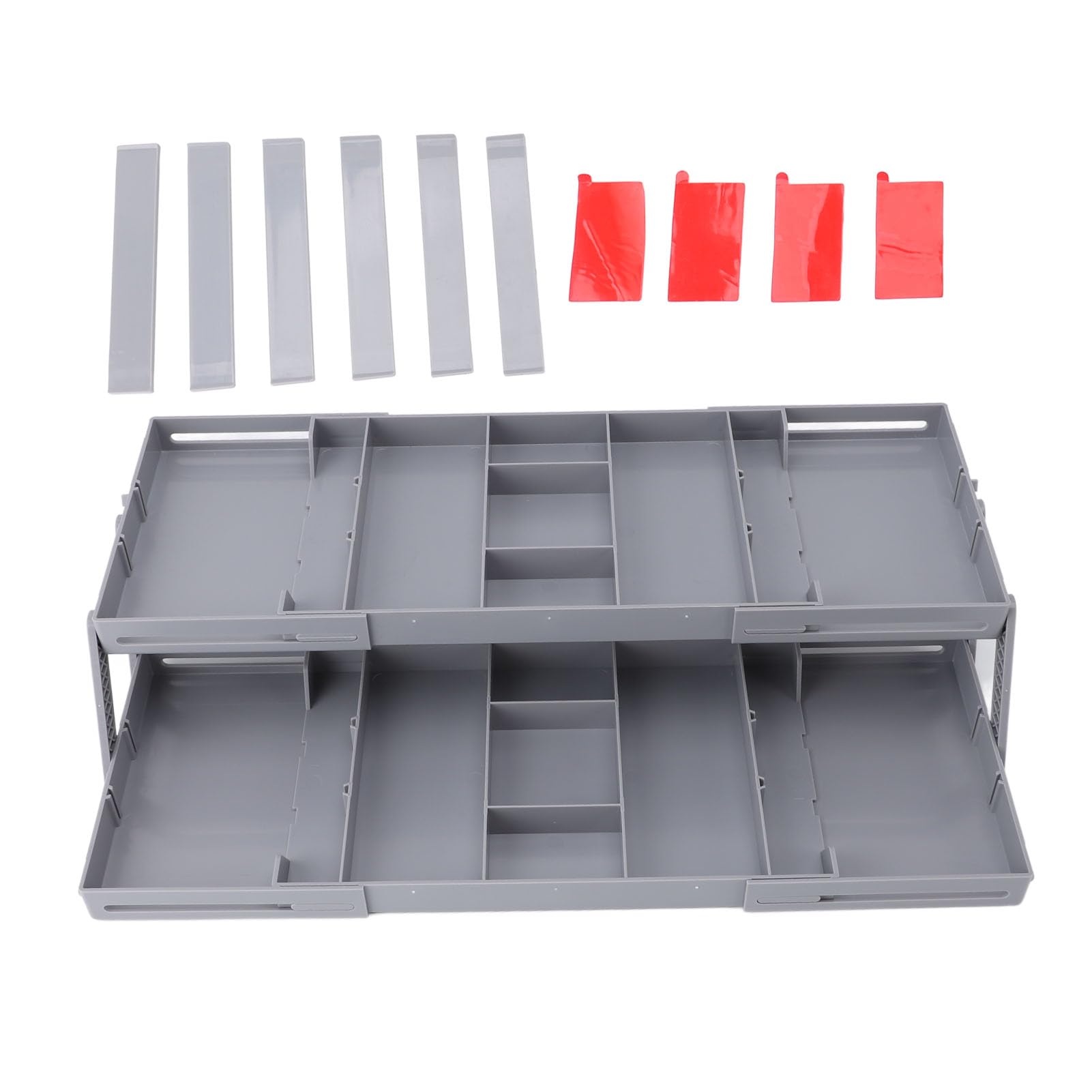 Organisateur de tiroir pliable en plastique extensible pour trier votre bureau facilement