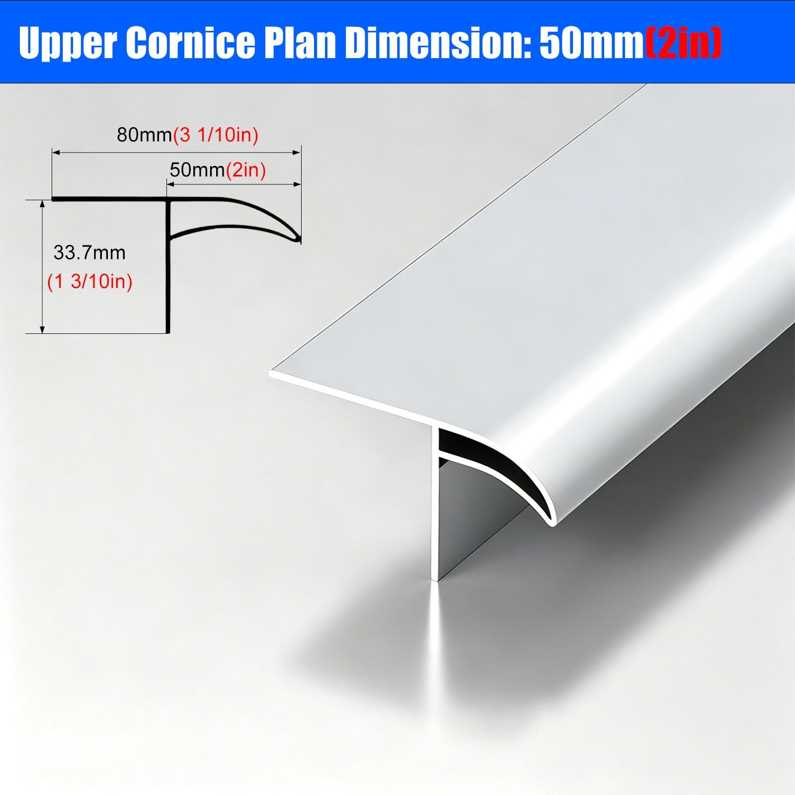 Paquete De 1, 2, 3 O 4 Unidades De Perfil Vierteaguas Plateado para Pared; Protector Universal De Instalación con Cemento para Puertas; Tira | 4pack-4m/13.1ft,50mm-2in