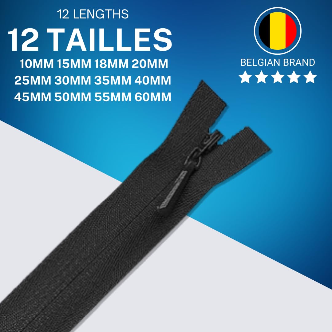 40 Cerniere Lampo Invisibili In Nylon, 20 Colori Assortiti, Lunghezza 45 Cm, Per Cucito E Fai Da Te