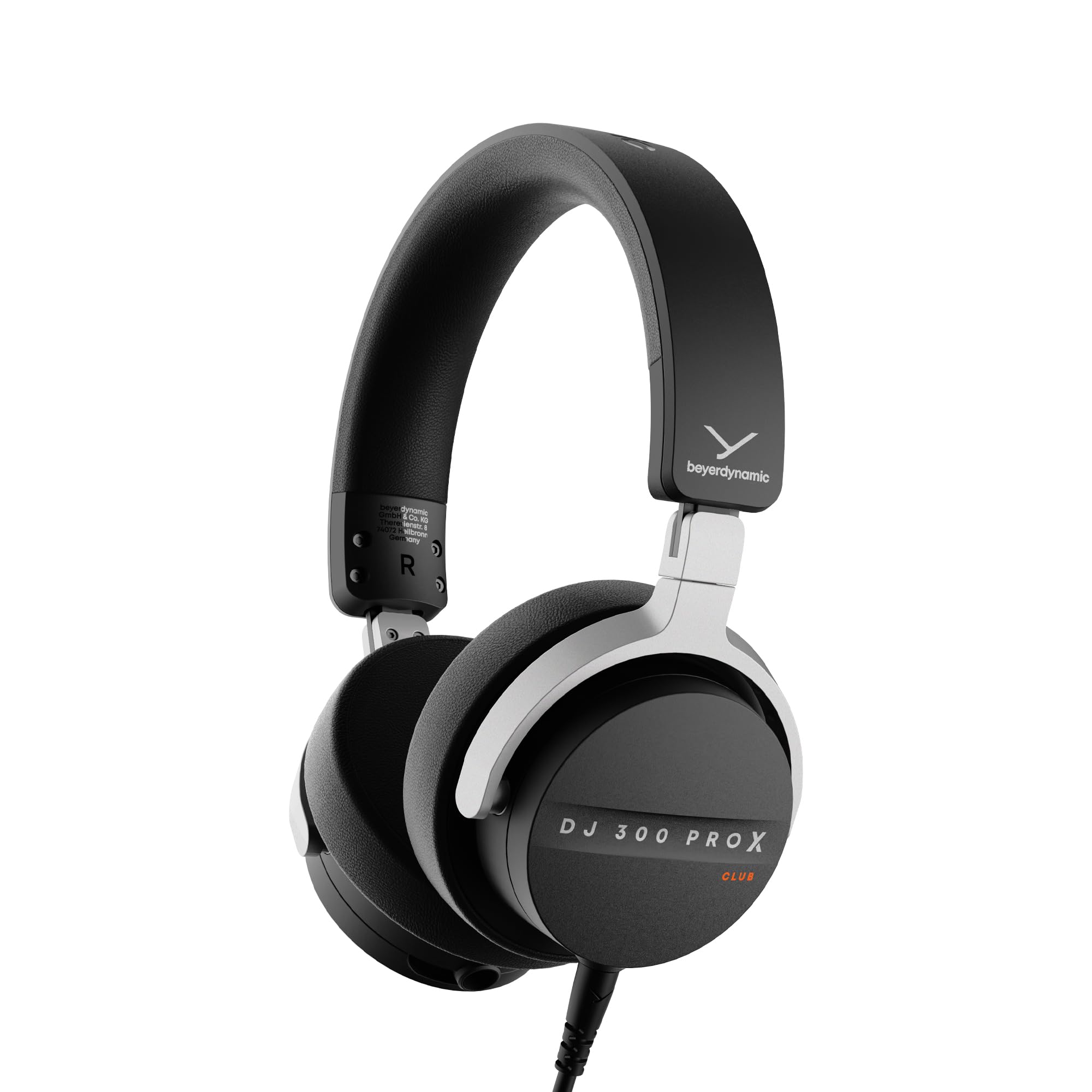 beyerdynamic DJ 300 PRO X Club Professional DJ Headphones 2-in-1 On-Ear and Over-Ear Ear Cups Included. 45 mm Driver, Foldable, Detachable 4.9 Ft