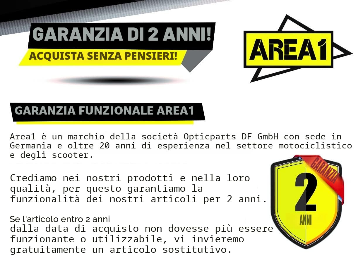 Area1 Kit Variomatik con cinghia trapezoidale e trasduttore per scooter con motore 50ccm 2T compatibile con Aerox Neos Jog Nitro Ovetto MachG Booster,