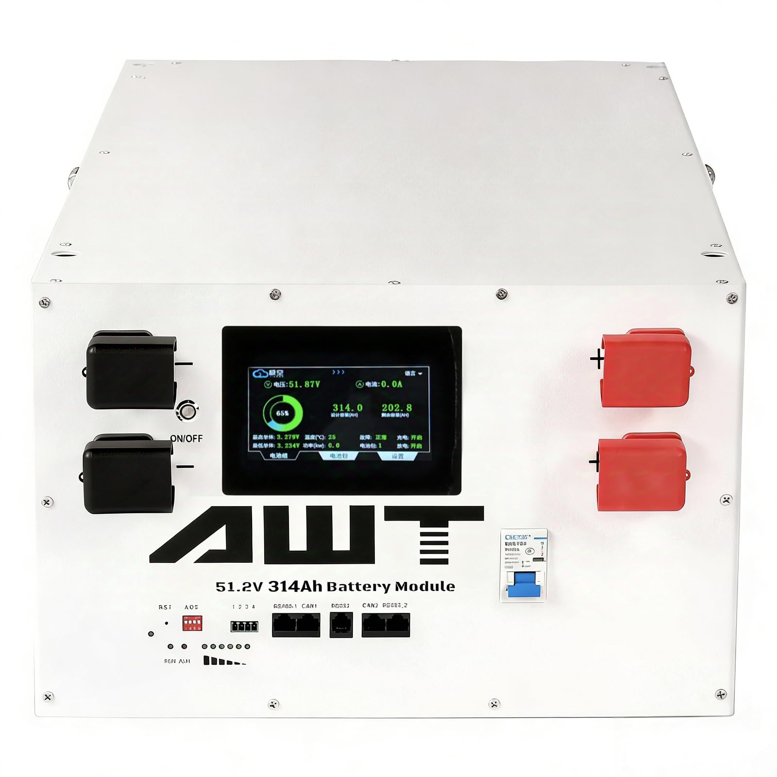 Batería de 48 V/51,2 V 314 Ah EVE LiFePO4, batería de almacenamiento solar de 16 kWh con 200 A JK BMS, WiFi, Bluetooth, RS485 y CAN, pantalla táctil, control de aplicación, más de 15000 ciclos de