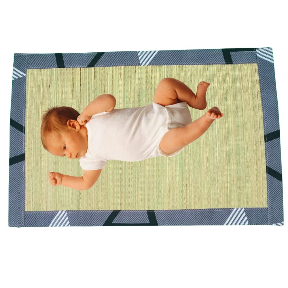 Baby Paai Mat 3x2 ft – Handwoven Natural Grass Mat with Cotton Clothing Border for Babies | Washable, Dual-Sided, Padded &... - Review, Price and Buying Guide