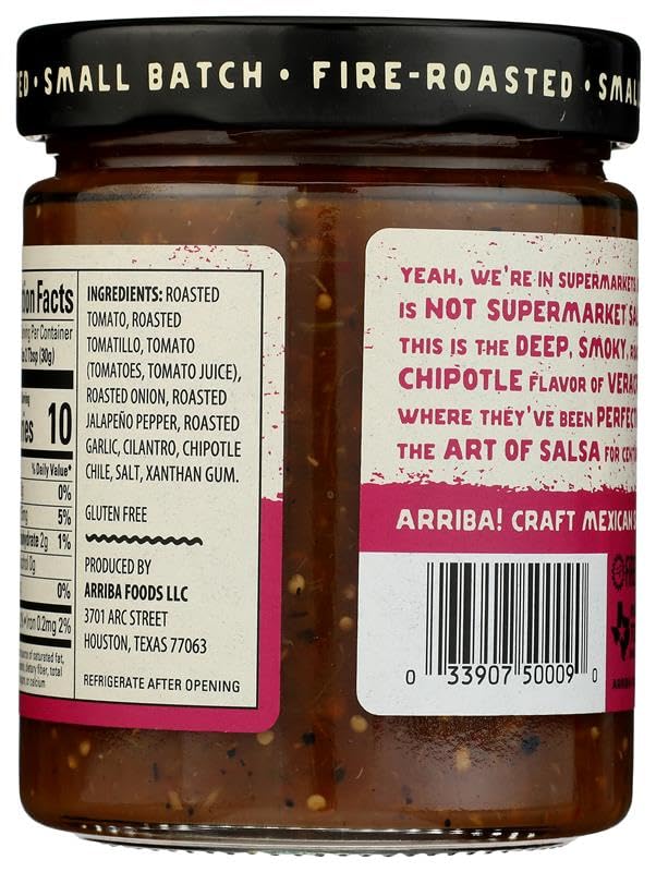 Salsa Arriba Fire Roasted Mexican Chipotle Medium 16 oz miniatura 2
