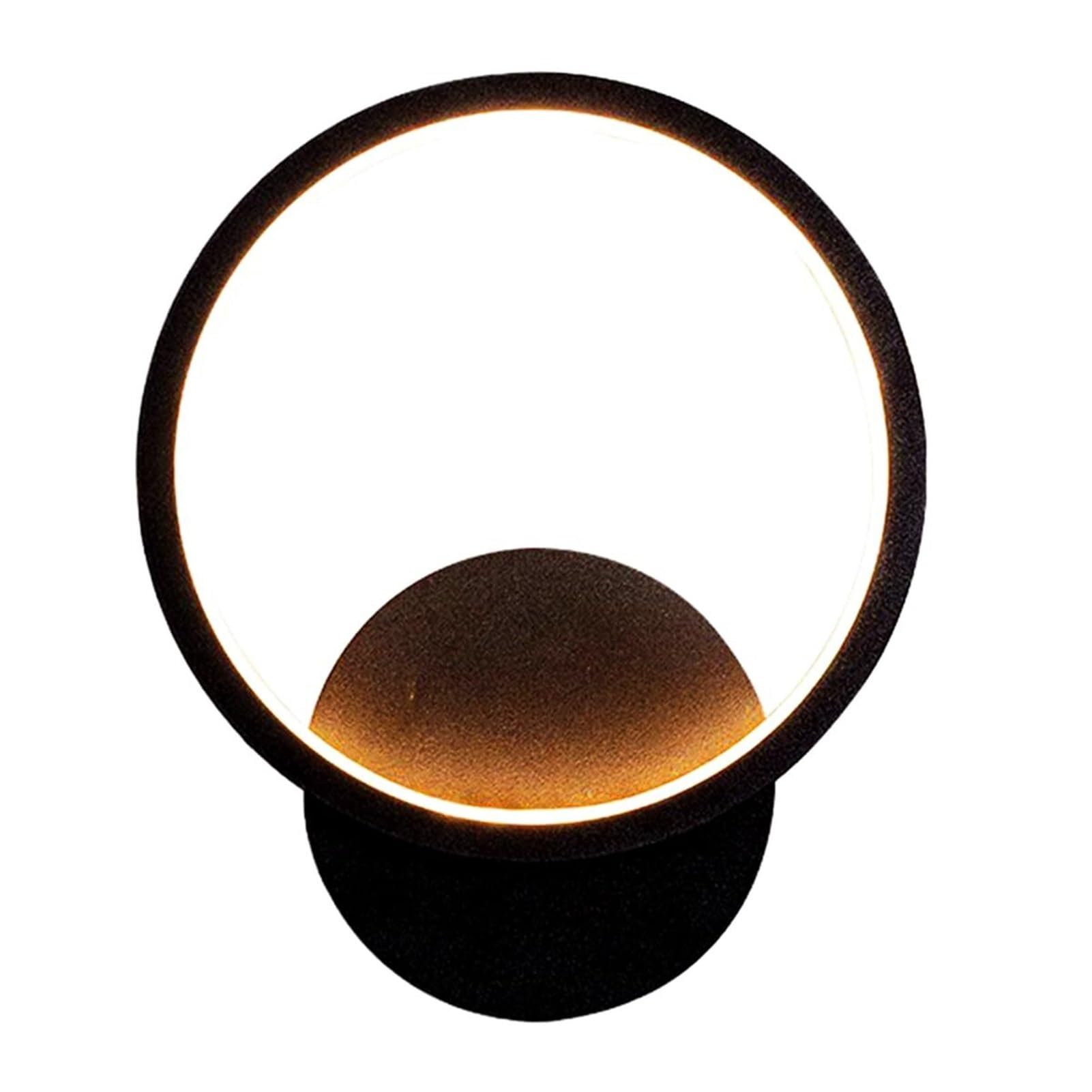 KBUUKYYXouy Scandinavian Iron Art Wall Mount Light Lamp Sconce Fixture Concise Super Bright Industrial Vanity Round Metal for Foyer Corridor Study Bedroom