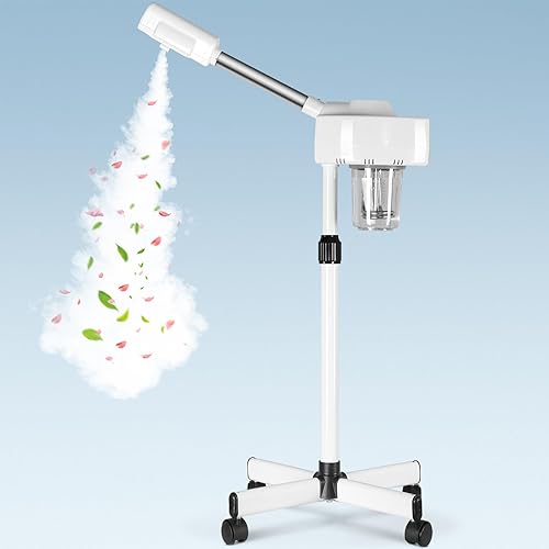 HomGarden - Vaporizador facial de ozono profesional para salón spa vapor estéril de ozono equipo de limpieza de la piel