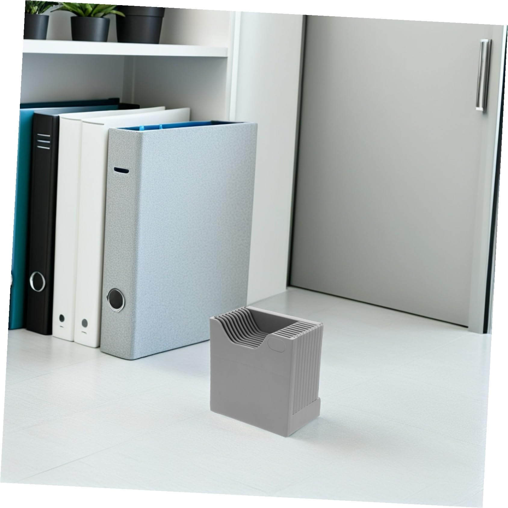Veemoon 4pezzi Porta Tessere in Piedi Da Espositore Verticale Con Scomparti Per Ordinamento Materiali Magazzino e Archiviazione Presenze Dipendenti Porta Biglietti Da Visita in Plastica