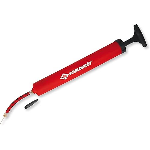 Schildkröt Ballpumpe, Pumpe für Fußball, Volleyball, Basketball, INKL Luftschlauch und 2 Nadeln, 970989