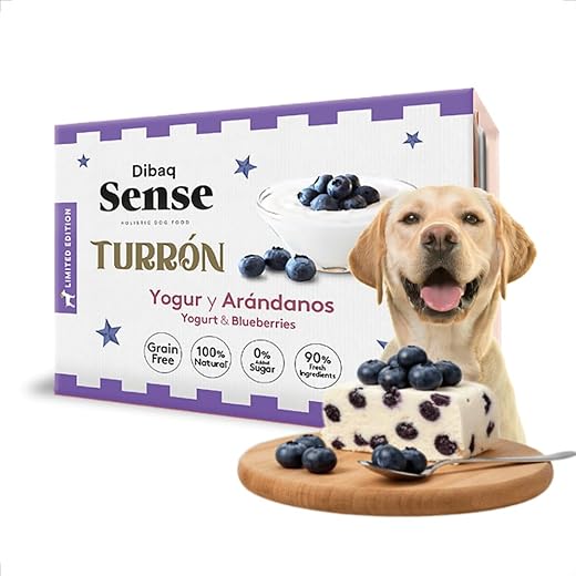 Dibaq Sense – Alimento complementario para perros adultos Dibaq Sense turrón de yogur y arándanos grain free 185 g.
