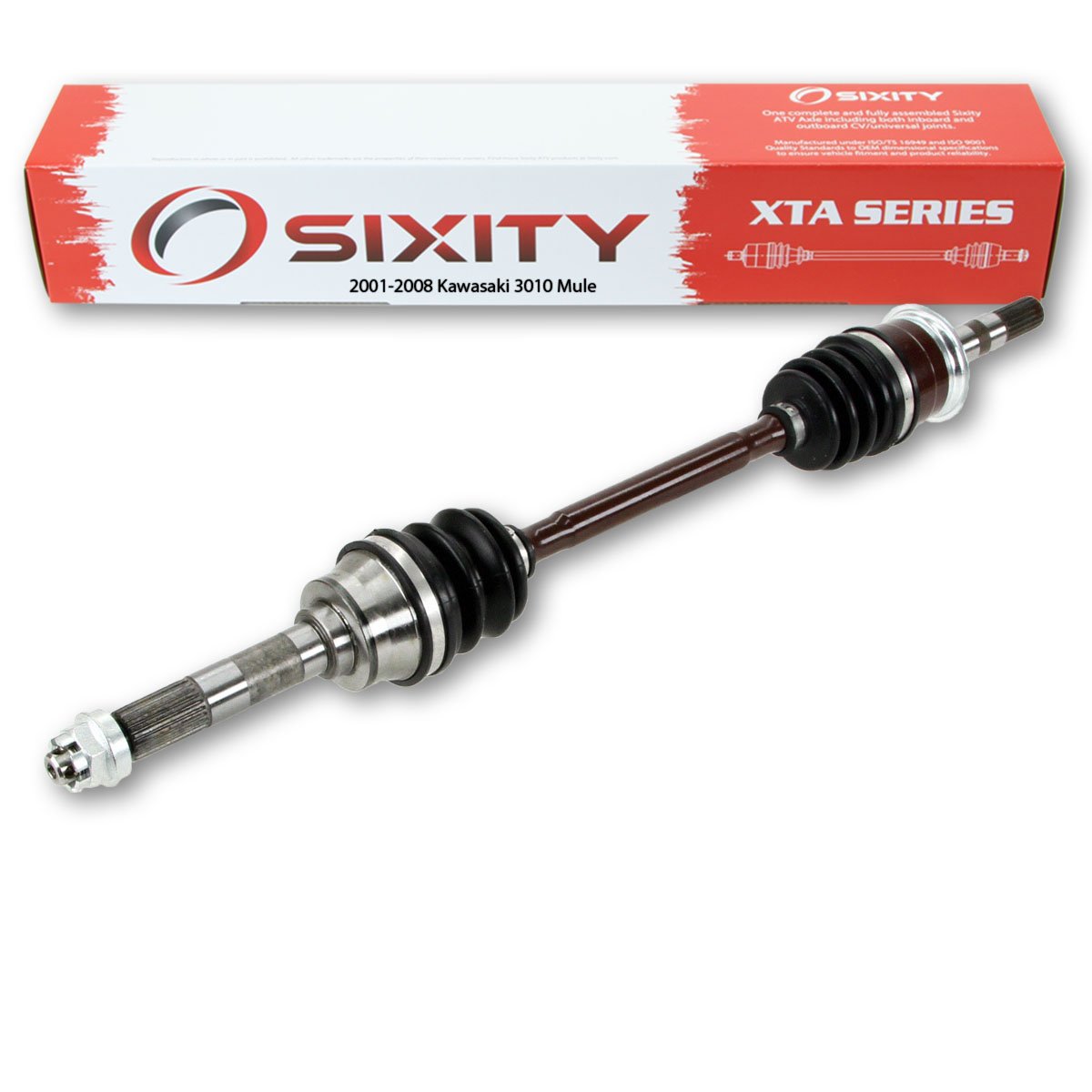 Sixity XTA Front Left Axle compatible with Kawasaki Mule 3010 2001-2008 - KAF620 KAF950 DIESEL 4X4