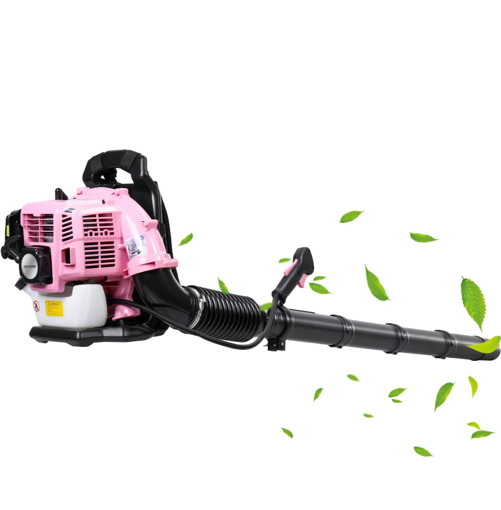 Plecak gazowy 52 cm³, dmuchawa do liści, 1,7 KM, 2-suwowa dmuchawa do liści, do 550 CFM, ergonomiczna i niska wibracja, wydajna dmuchawa do oczyszczania trawy, odśnieżarka do pielęgnacji