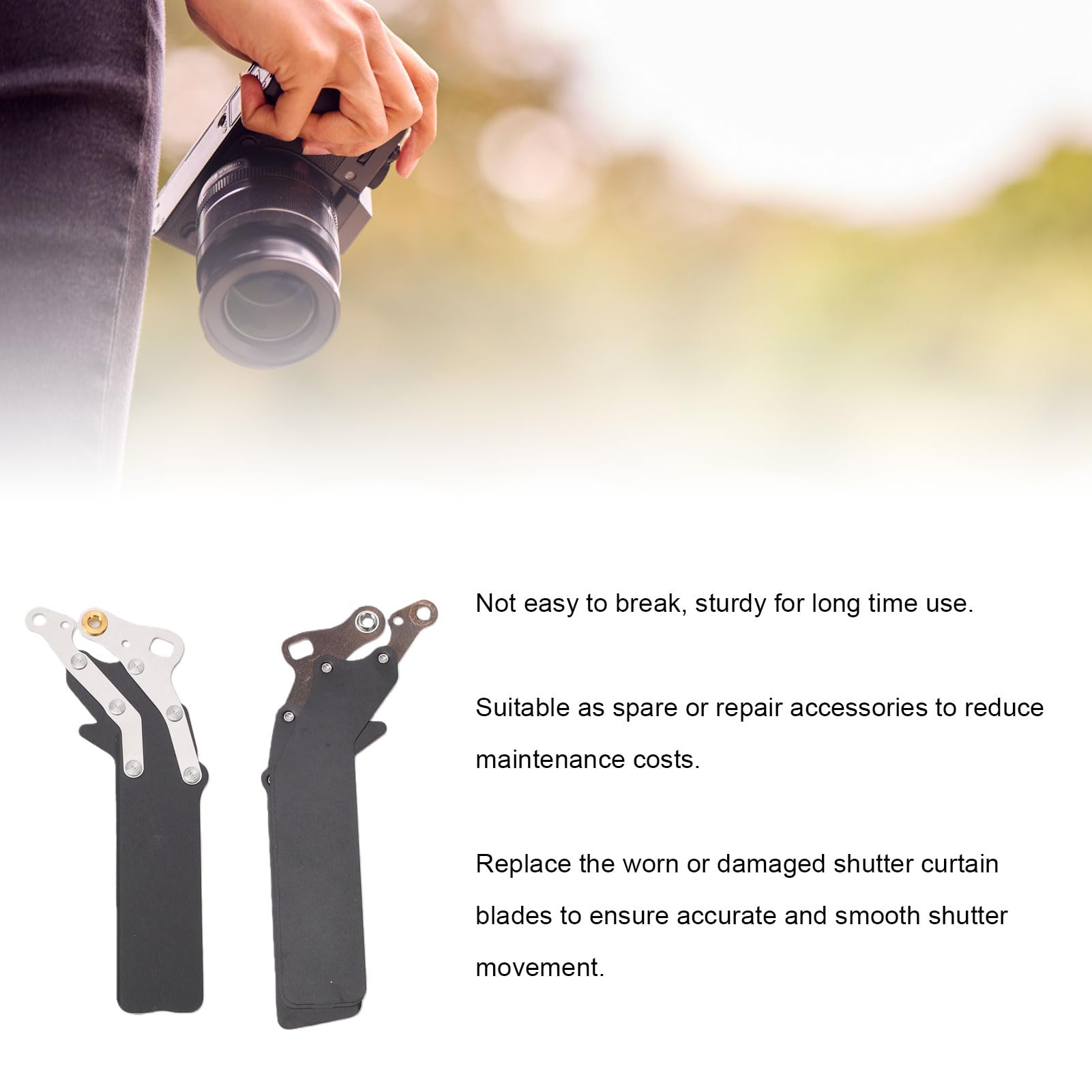 KIMISS Lame Otturatore Fotocamera, Tendina Otturatore di Ricambio ABS