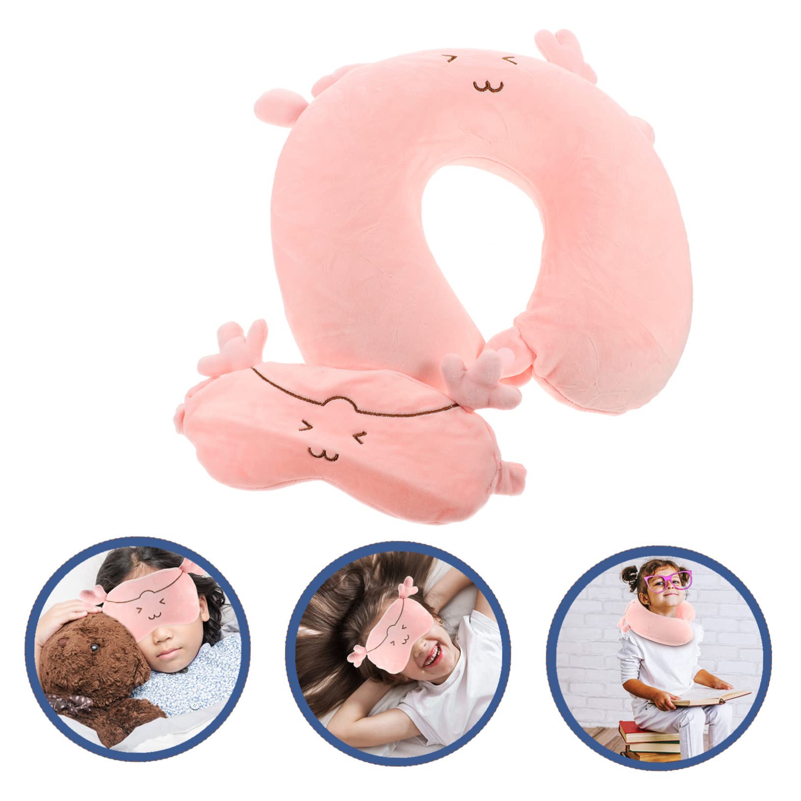 Cabilock Boys and Girls Sleep Neck Pillow Neck Support Pillow for Travel for Boys and Girls