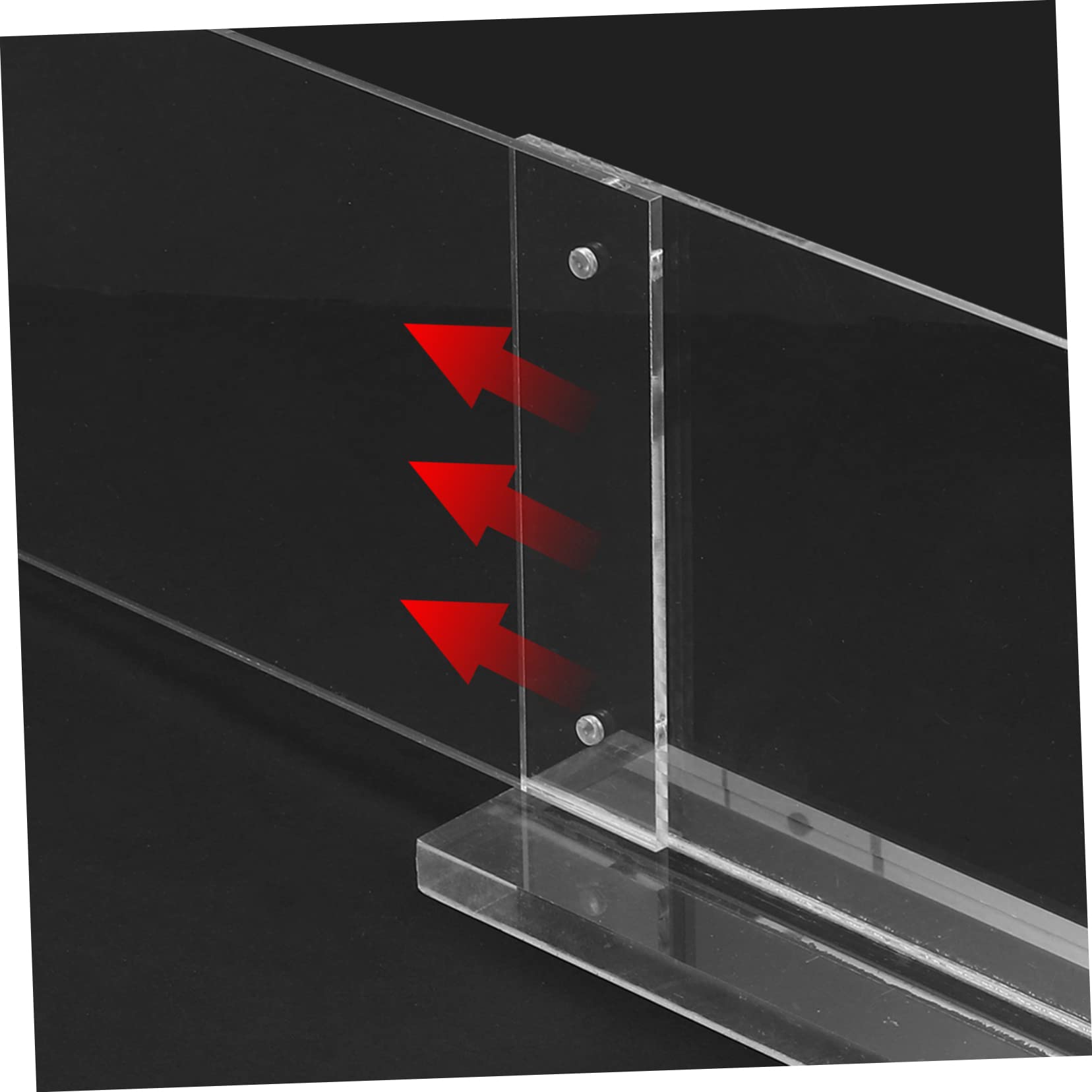 DOITOOL 8 Piezas Soporte de Menú Acrílico Magnético Transparente para Restaurantes y Mesas Exhibidor para Carteles y