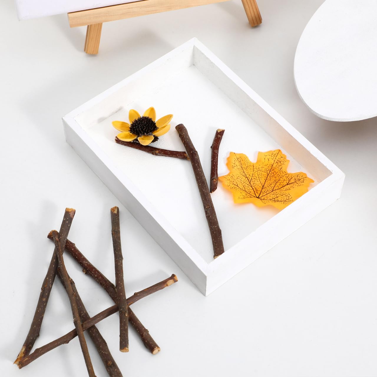 BESPORTBLE Lot de 40 brindilles en bois naturel pour travaux manuels, véritable branche de bouleau pour projets artistiques, pièces décoratives en bois rustique pour décoration de maison et kit de