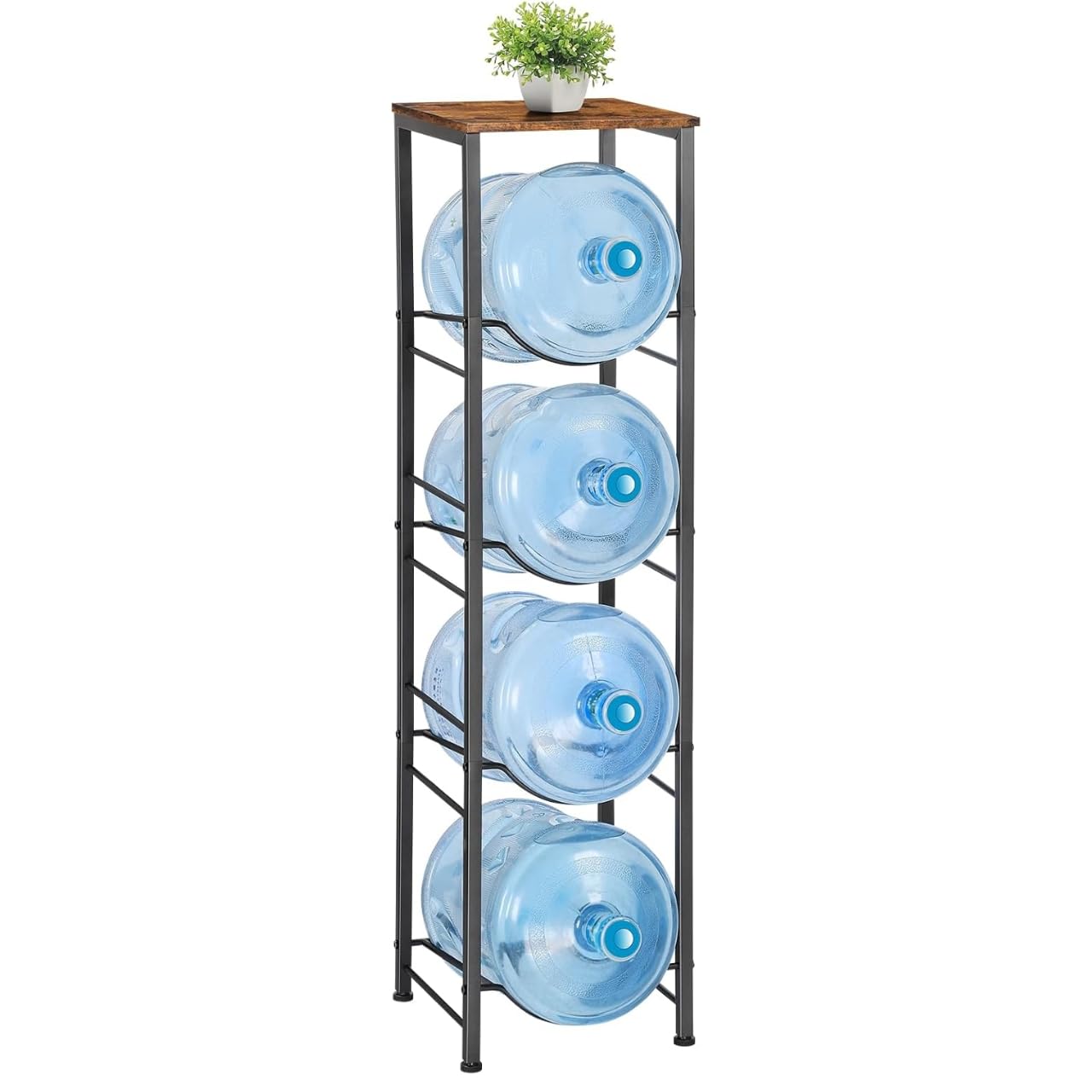 ecofynd 4 Tier Water Dispenser Stand with Top Shelf, Heavy Duty Water Cooler Storage Rack, 20 Litre Engineered Wood & Metal Bottle Holder for Home & Kitchen, Office, School, Hospitals, Restaurants-image-17